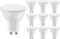 LEDYA GU10 Bianco Caldo, Lampadine Led GU10 3000k, Lampadine GU10 a Risparmio Energetico Da 5w 400lm, Equivalente a Una Alogena da 40w, Angolo Del Fascio Di 120°, Non Dimmerabile, Confezione Da 10