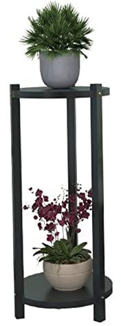 Porte Plante Interieur - Support de Plantes en Métal, Etagere Plante fer Escalier de Fleurs, Support pour Pots de Fleurs Exterieur, pour le Porche D'angle Du Jardin Pot de Fleurs ( Color : Black A , S