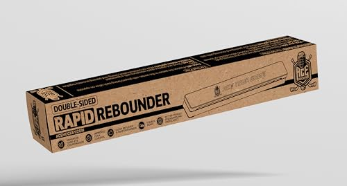 ACE HOCKEY Rapid Rebounder - 24 Double-Sided Puck Passer for Passing and Shooting One Timers - Passing Hockey Trainer - Two-Sided, Mounting Screws & Stickers Included - Easy Setup