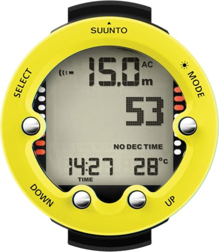SUUNTO Dive Zoop Novo Montre de Plongée Numérique avec Grand Écran Rétroéclairé, Étanche à 80 m, Ordinateur sous-Marine avec Fonctions de Réveil, Météo, 1.5 Ans d'Autonomie en Mode Subaquatique
