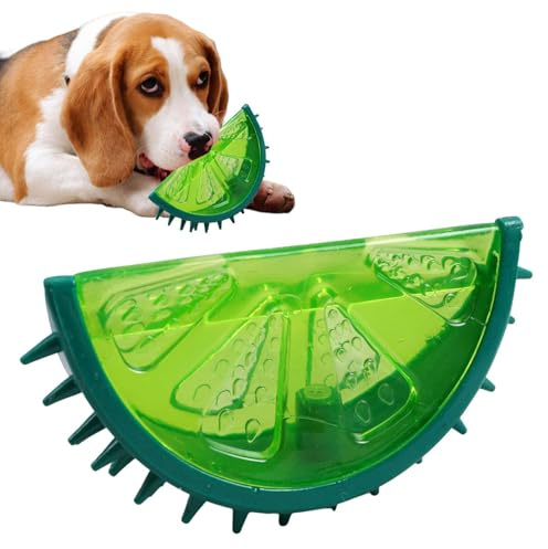 Jouet à mâcher Chiot - Forme Fruit, Caoutchouc Durable | Anneau de Dentition congelable pour Chien, Jouet rafraîchissant pour Colley, Husky, Caniche, Labrador - Soin Dentaire Frais