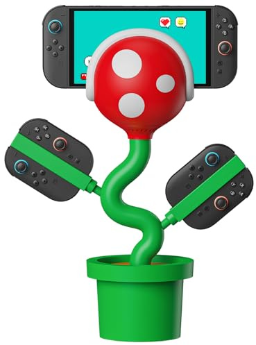 Switch 2 TV Dock for Nintendo Switch2 Docking Station with Cooling Fan, Chargering Dock for Switch 2/Joypads, Piranha2 Stand with 4K 60Hz HD/USB 2.0/USB-C Ports, PD Fast Charging Cute Gaming Setup