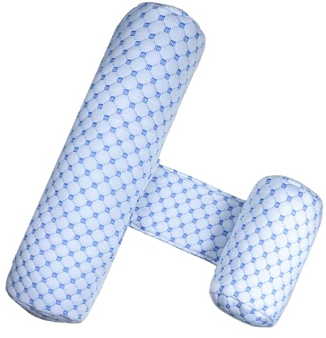 Nuiorfty Almohada antivuelco para bebé Ajustable Transpirable para Dormir de Lado cuña Almohada de reflujo Lavable extraíble para bebés Azul