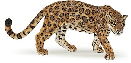 PAPO - Figura Giaguaro - Animale Selvaggio per Bambini dai 3 Anni in su - 11,2 x 4,8 x 5 cm - Felino Realistico in Plastica - Dipinto a Mano - Collezione Animali Selvatici - 50094
