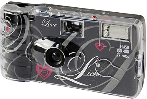 Macchina Fotografica Monouso 400 Love, 27 Fotografie, Nero