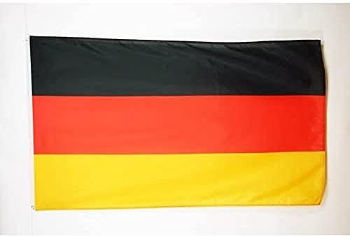 AZ FLAG - Drapeau Allemagne - 180x120 cm - Grand Drapeau Allemand 100% Polyester Avec Oeillets Métalliques Intégrés - Pavillon 150 g