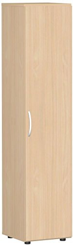 Gera Möbel Schranksystem Flex Flügeltürenschrank, Drehtürenschrank, Holzdekor, buche/buche, 40 x 42 x 180.8 cm