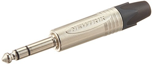 Neutrik NP3X Klinkenstecker, vernickelte Kontakte, Nickel-Gehäuse, 3 polig, 6.35 mm