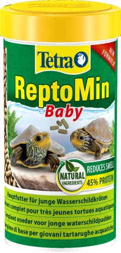 Tetra ReptoMin Baby Schildkröten-Futter - Futtersticks speziell für sehr junge Wasserschildkröten, 250 ml Dose