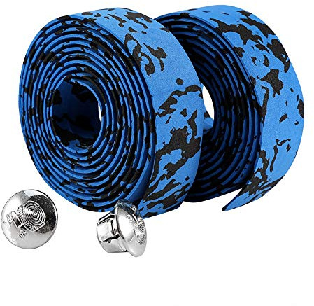 Ejoyous Fahrrad Lenkerband, Fahrrad Lenkerbänder Stoßdämpfend atmungsaktive Hexagon rutschfest Lenkerband für Citybike Road Bike Lenker Band Leder