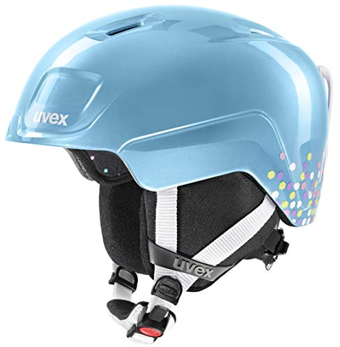 uvex heyya - Leichter Skihelm für Kinder - individuelle Größenanpassung - optimierte Belüftung - Blue Confetti - 46-50 cm