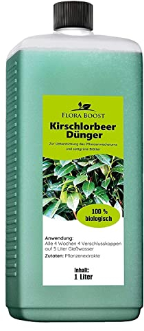 Flora Boost Kirschlorbeer Dünger Flora Boost 1000ml I Für bis zu 200L Gießwasser I Dünger für Kirschlorbeer Pflanzen & Hecken I Flüssiger Blatt- & Wurzeldünger I 100% natürlicher Pflanzendünger