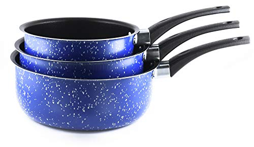 HOUSE COLLECTION HSC1731 Set 3 Casseruole con 1 Manico, Alluminio