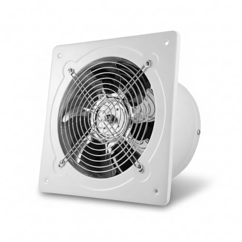 8 inch Exhaust Fan, 686CFM Wall Mounted Vent Fans, Ventilation Blower for Ceiling Bathroom Attic Window Basement Ventilation Fan, 110V 80W