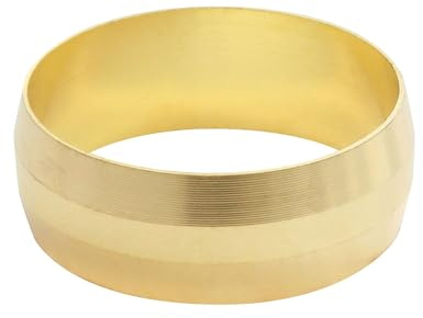 SOMATHERM FOR YOU, Bague laiton égal pour raccord à compression - Tube cuivre Ø16 - Sachet de 4 pièces - Idéal pour plomberie, réseaux d'eau sanitaire et chauffage, durable et efficace