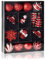 com-four® 20-teiliges Set Hängedeko Weihnachten - Christbaumkugeln in verschiedenen Formen aus bruchsicherem Kunststoff für Weihnachten - Christbaumschmuck (rot - 20-teilig)
