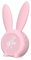 mizikuu Wecker Digital Kinder, Kinderwecker Mädchen Rabbit Cute Hase Lichtwecker Nachtlicht Kinder Creative Nachttischlampe Snooze-Funktion, Wake Up ZeitgesteuertesNachtlicht für Mädchen Jungen, Rosa