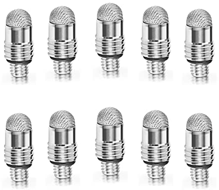 GUUGEI Stylus-Ersatzspitzen aus Netzfaser, geeignet für kapazitive Touchscreens, hohe Empfindlichkeit, weich, keine Kratzer, 10 Stück