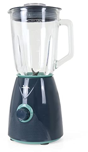 Jata JEBT1265 - Batidora de Vaso 1300 W, Capacidad 1,5 L. 4 Cuchilla dentada de acero inoxidable, 2 velocidades + Pulse. Jarra desmontable. Pica hielo