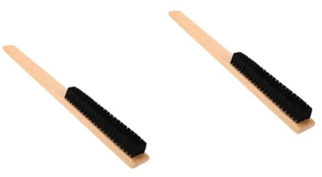 TOVINANNA 2 Pièces Brosse à Vêtements Bois à Poils Brosse de Nettoyage Multifonctionnelle pour Textiles de Bain pour Éliminer Poils Animaux et Peluches Utilisation et Voyage