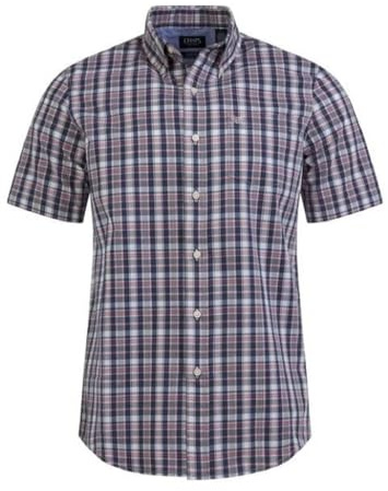Chaps Men's and Big Men's Short Sleeve CVC Woven Shirt, Sizes S-3XL