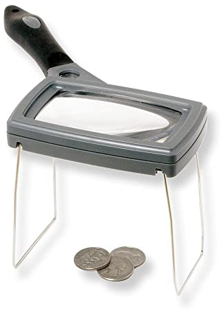 Carson SureGrip - Lupa 2.5x ampliación máx. 10x con soporte