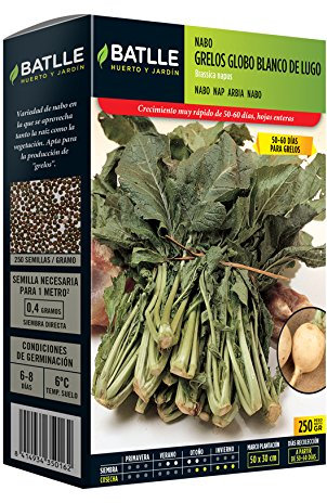 Semillas Batlle - Nabo Grelos Blanco De Lugo Caja 250G