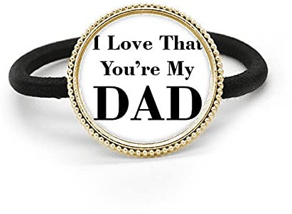 Cerchietto per capelli in metallo argentato con scritta You're My Dad