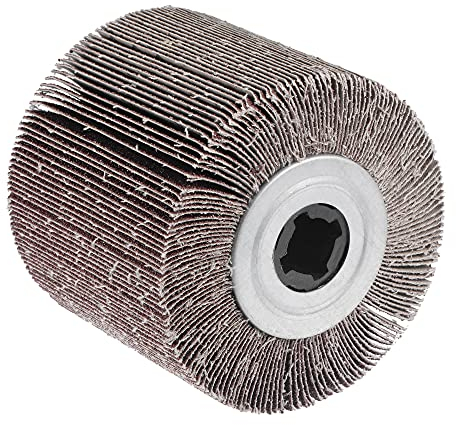 sourcing map Fächerschleifscheibe, 120 mm x 100 mm, Körnung 80, für Edelstahl, Metall, Holz