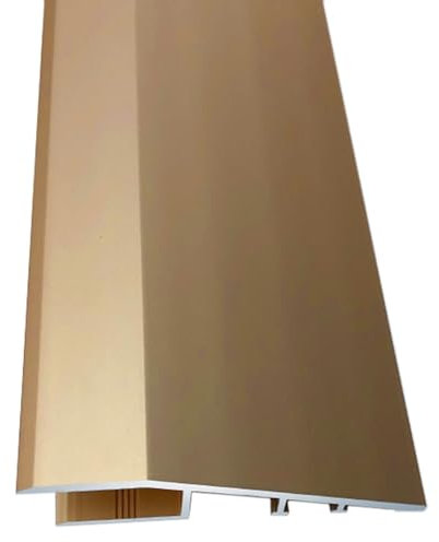 Tapajuntas Suelo/Perfil de Transición 1,2 Cm De Altura Empotrable Perfil De Borde, Listón De Transición Alfombra/suelo Aleación De Aluminio, De Madera A Baldosa, Moqueta A Baldosa, Madera A Madera ( C