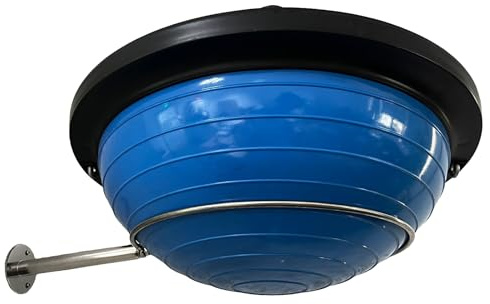 Pmsanzay Supporto da parete per mezza sfera, robusto in acciaio inox, per allenamento dell'equilibrio, mezza palla da yoga, per casa, palestra, studi, senza allenamento dell'equilibrio