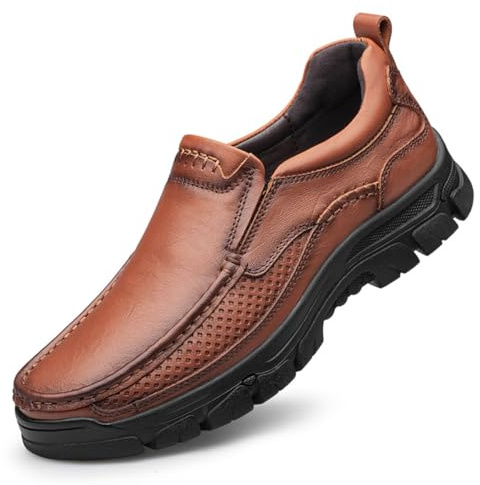 WNUKATO Mocassins pour Hommes Chaussures en Cuir à Usage Professionnel et décontracté 9067