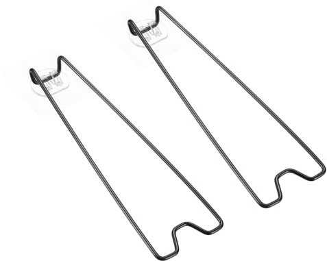 PATIKIL 7.1 Adesivo Cavalletto, 2 Pezzi Supporto Posteriore In Metallo Cornici Supporto Foto Artigianato Forniture Per Cornici Display Per Dipinti, Nero.