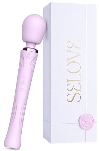 SELOVE Wand Vibrator – Powerful, Deep Vibrations with Flexible Neck (Lustrous Lilac)