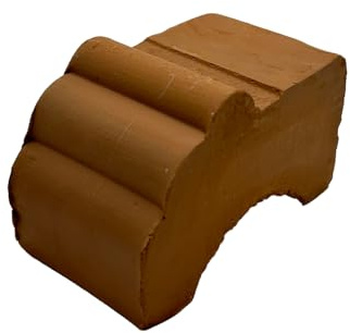 Generico Lot de 4 pieds en terre cuite pour pots de fleurs – supports artisanaux 5 x 10 cm – Idéal pour pots d'extérieur et d'intérieur – fabriqués à la main en Italie – résistants et respirants