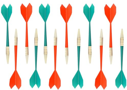 FUZVOL Soft Tip Darts,Plastic Soft Tip Darts for Soft Dartboards,Great Indoor Office Home Games for Kids and Adults (Red+Green)