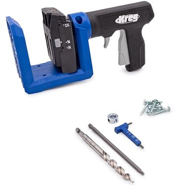 Kreg Pocket-Hole Jig 520PRO2 - Mobile, Efficient Drilling Template for Pocket Hole Connections - Fast, Stable Wood Connection - For Material Thicknesses from 12 mm - 38 mm - Includes Drill, Bit