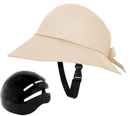 Ceprznvey Casco de Bicicleta para Mujer - Casco Ligero Hombre - Accesorio Unisex Deportivo Ajustable para Ciclismo Senderismo Camping Pesca