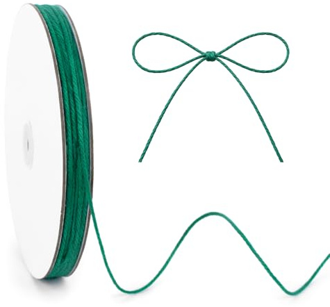 KINGLAKE 2mm spago di iuta, 100m,verde scuro