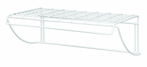 ClosetMaid 8278 18-Inch Wide Laundry Utility Hanger Shelf, White