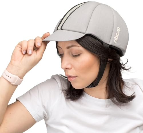 Ribcap Hardy Medical Helmet | Platin | Large (59-61 cm) | Protective Medical Helmet for Adults | Padded Hat for Elderly Falls | Epilepsy Seizure Hat | Fashionable & No Stigma
