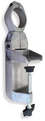 Lux Metal - Soporte para taladro de banco de columna Ø 43 MM universal accesorios eléctricos abrazadera soporte de fresadora orientable de aluminio universal ideal para pulir fresar enrollado
