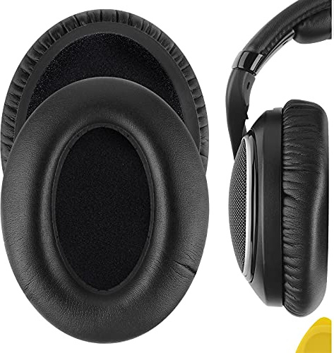 Geekria - Cuscinetti di ricambio per padiglioni di cuffie Sennheiser HD598, HD598SE, HD598CS, HD598SR, HD555, HD595, HD518, parti di ricambio (eco-pelle)