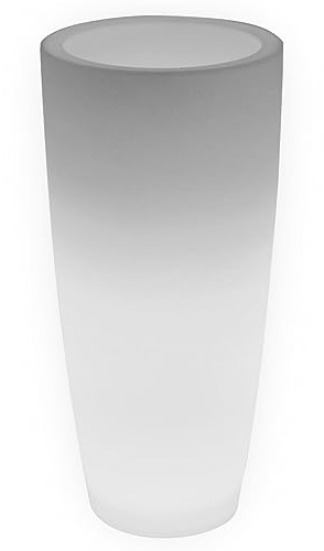 Danieli Lampada Vaso Luminoso da Giardino Cypress a LED | in Resina Anti-Ingiallimento | Luce Bianco Neutro 4000 k| LED IP67 | Made in Italy | Trasformatore IP20 da 1,1 mt | cm 33x70| kg 2,8