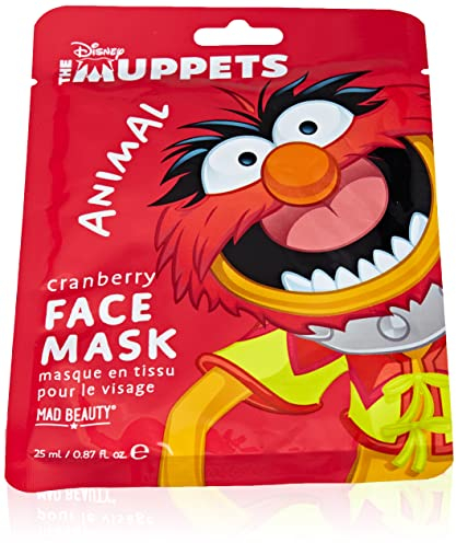 MAD Beauty Disney Muppet Gesichtsmaske Animal/Tier - feuchtigkeitsspendende & erfrischende Tuchmaske für gepflegte Haut und einen schönen Teint mit Cranberry- Extrakt
