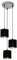 BRILONER Leuchten - Pendelleuchte retro, Pendellampe, vintage, Hängelampe Stoffschirm, Esszimmerlampe, E14, Silber-Schwarz, 4737-034