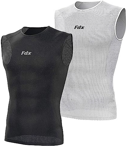 FDX Cool Mesh Base Layer Top Sleeveless Compression Sports Vest | Stay fresh and comfortable with breathable mesh fabric, lightweight compression support and anti-odour for every workout.