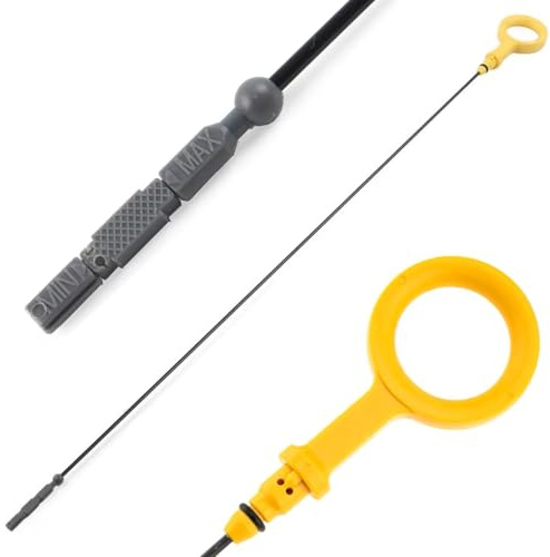 VEQENMOT Varilla Nivel Aceite 616mm Aceite del Motor Fluido Dipstick Compatible For Audi A4 A5 A6 A8 S4 S5 2.7 3.0 Diesel Only - 059115611AB Pieza Esencial de la medición del Aceite del Motor