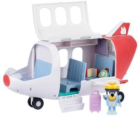 BLUEY Adventure Plane, Airplane Toys, Pilot Figure and Accessories