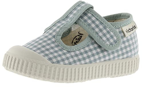 Victoria Baskets Oliver Barefoot Effet Cuir & Bandes Auto-Agrippantes & Semelle Caramel 1356102 pour Garçons Beige 23